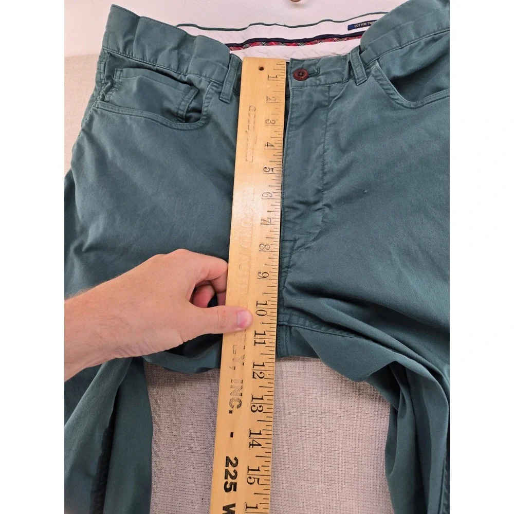 Polo Ralph Lauren 31x32 Polo Chino Twill Flat Front Green Pony